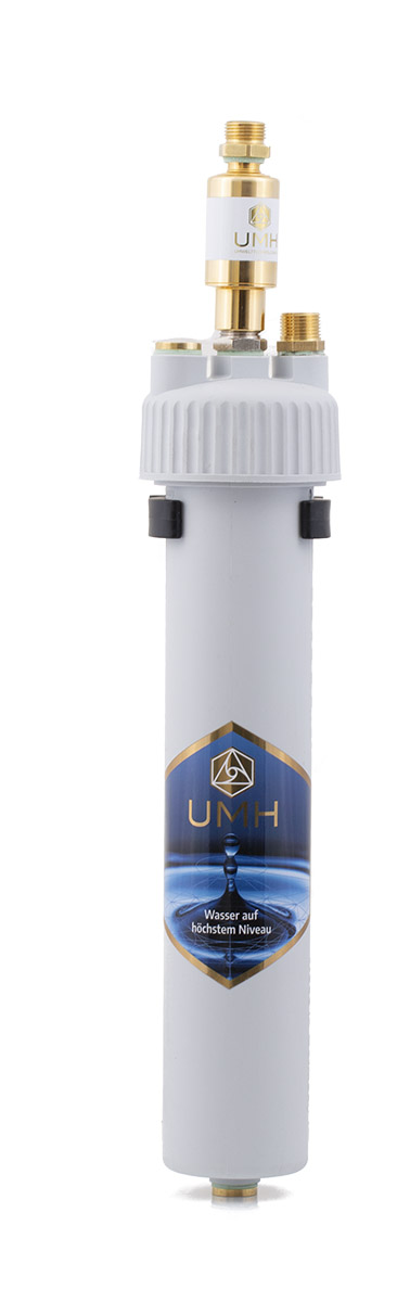 UMH Hexagon Gold is a cost-effective, easy-to-install vitalizing device that can be quickly installed under most kitchen sinks, in surgeries, offices or company kitchens, or in the shower.